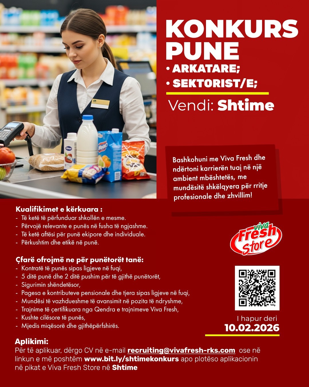 Arkatare, Sektorist/e - Shtime